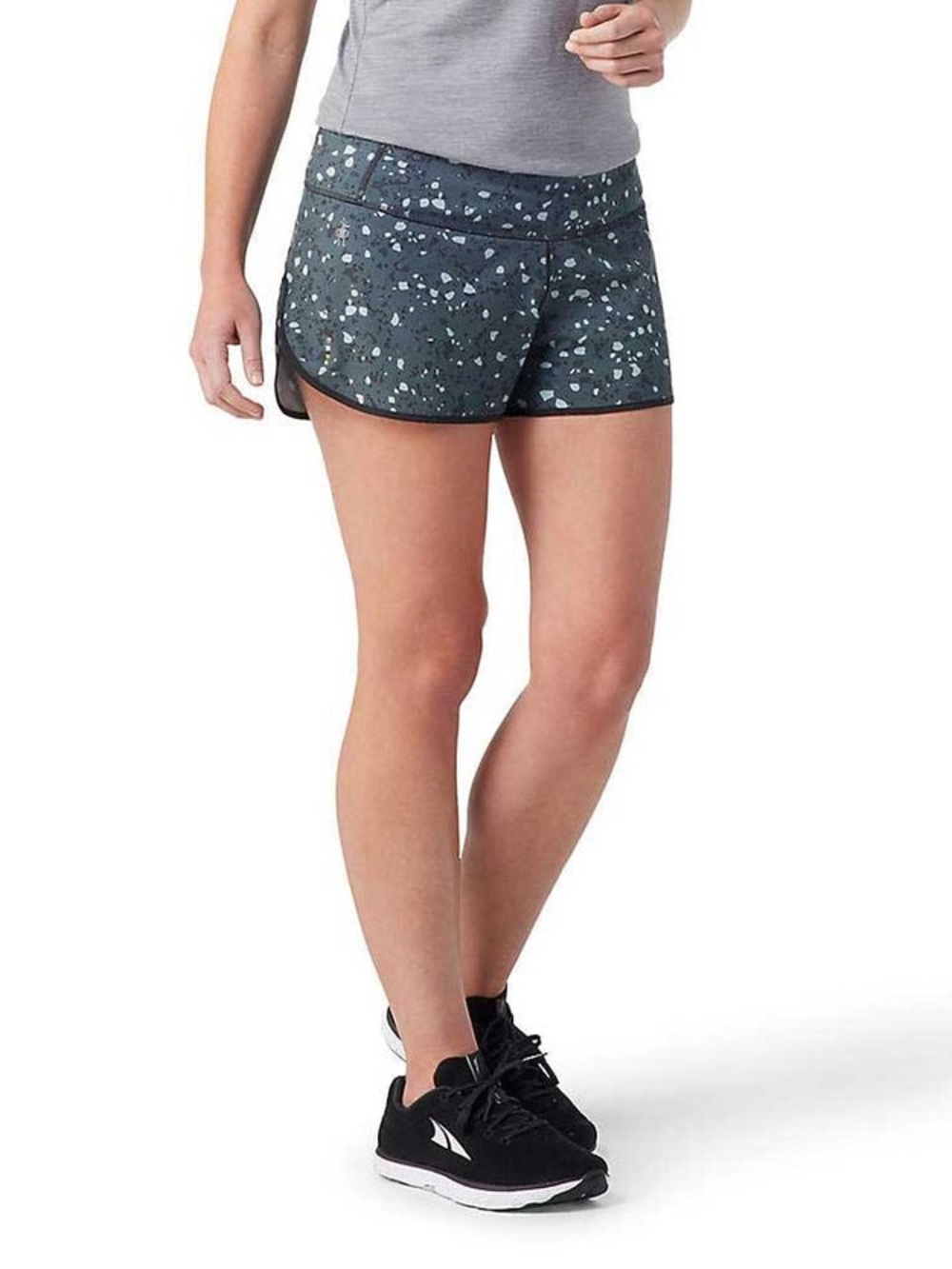 Smartwool Merino Sport Lined Shorts Women’s XL Black Composite Print NWT